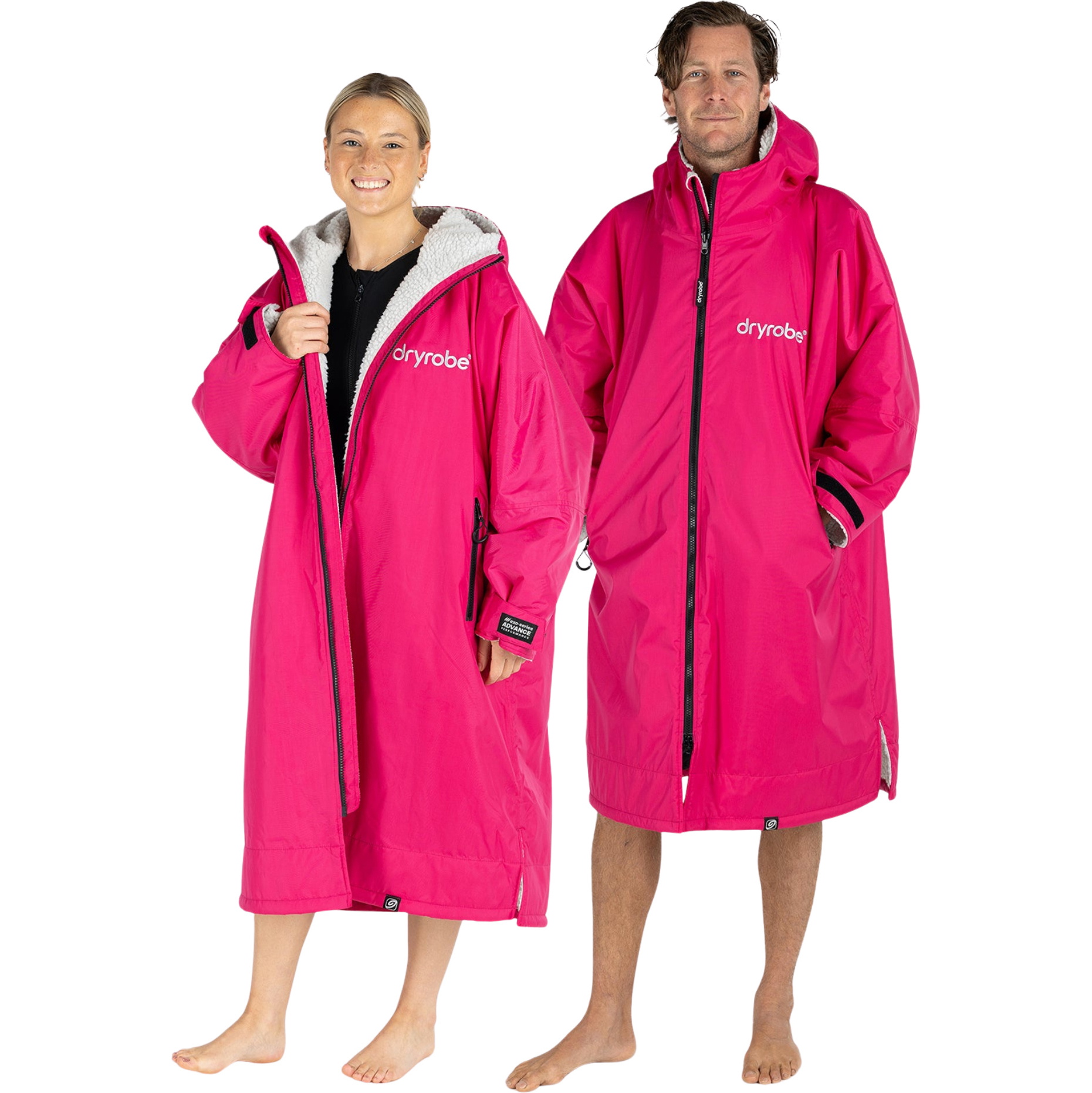 2026 Dryrobe Advance Langarm-Umkleidemantel DALSV3  Pink / Hellgrau